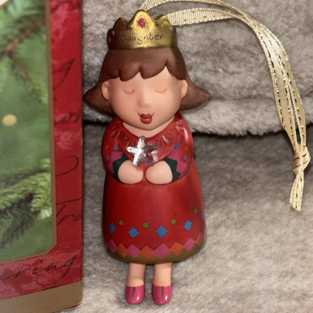 VINTAGE 2000 Hallmark Keepsakes "Daughter" Princess Ornament VTG Bell Style - Picture 2 of 6